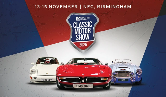 Classic Motor Show 2026 at NEC Birmingham — 13-15 November 2026