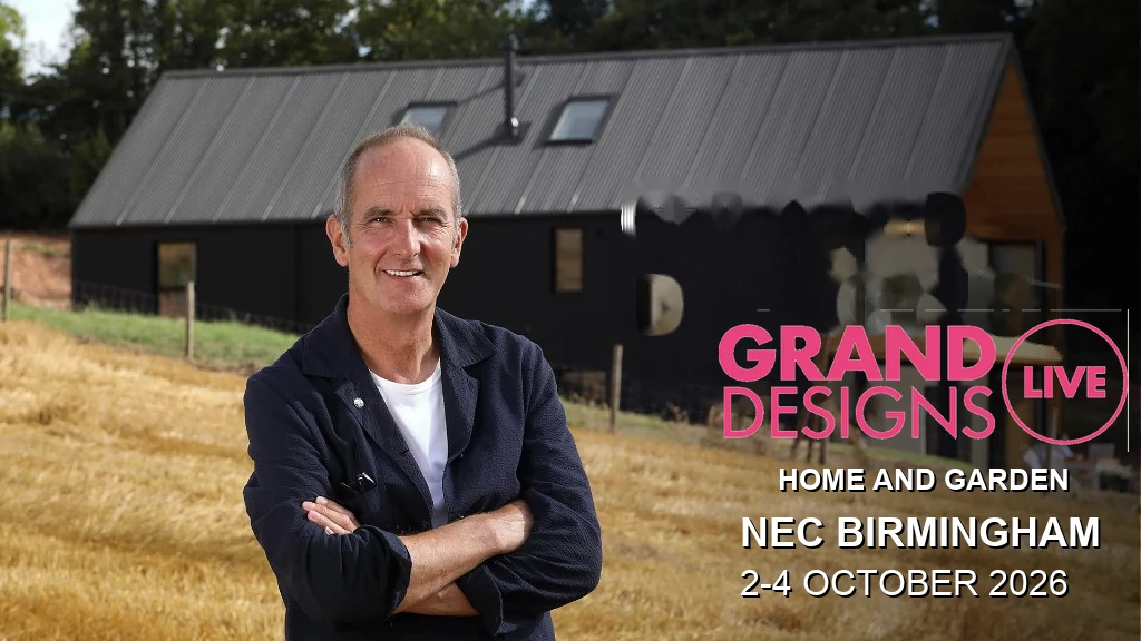 Grand Designs Live 2026 at NEC Birmingham — 2-4 October 2026