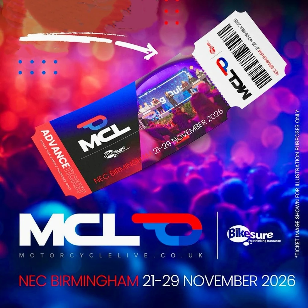 MCL26 Motorcycle Live at NEC Birmingham — 21-29 November 2026